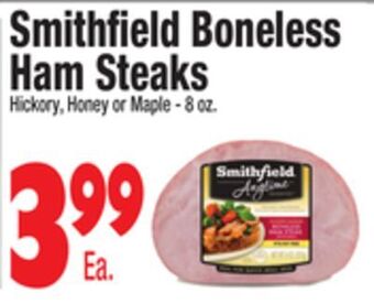 King Kullen Smithfield boneless ham steaks offer