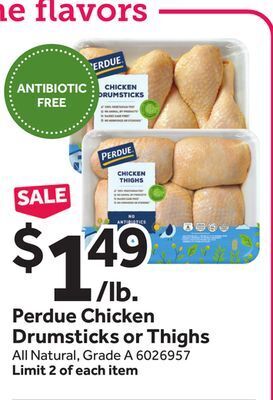 Stop&Shop Perdue chicken drumsticks or thighs offer