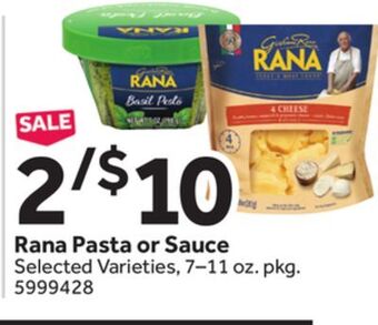 Stop&Shop Rana pasta or sauce offer