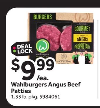 Stop&Shop Wahlburgers angus beef patties offer