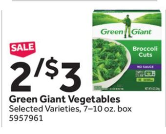Stop&Shop Green giant vegetables offer