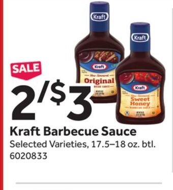 Stop&Shop Kraft barbecue sauce offer