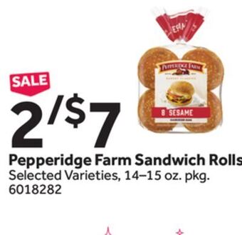 Stop&Shop Pepperidge farm sandwich rolls offer