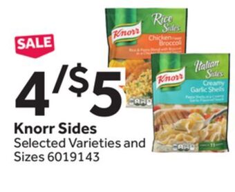 Stop&Shop Knorr sides offer