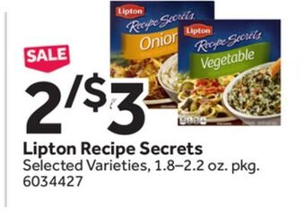 Stop&Shop Lipton recipe secrets offer