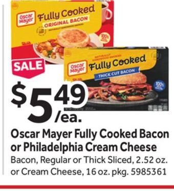 Stop&Shop Oscar mayer fully cooked bacon offer