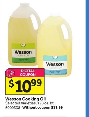 Stop&Shop Wesson cooking oil offer