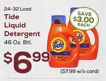 DeCicco & Sons Tide liquid detergent 46 oz. btl. offer