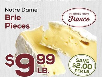 DeCicco & Sons Notre dame brie pieces offer