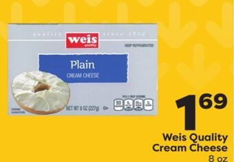 Weis Markets Weis quality cream cheese offer