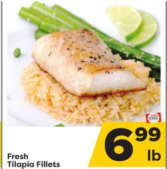 Weis Markets Fresh tilapia fillets offer