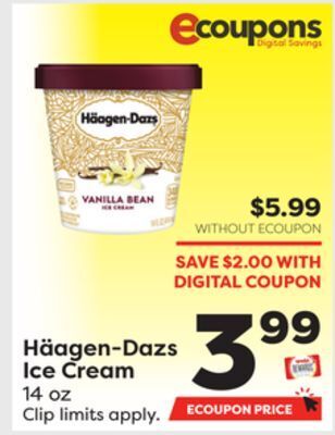 Weis Markets Häagen-dazs ice cream offer