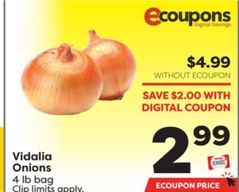 Weis Markets Vidalia onions offer