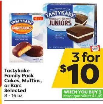Weis Markets Tastykake family pack cakes, muffins, or bars offer