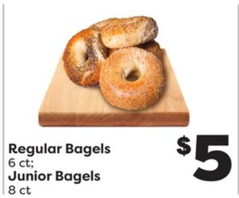 Weis Markets Regular bagels 6 ct junior bagels 8 ct offer