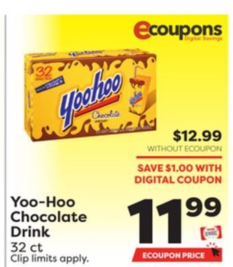 Weis Markets Yoo-hoo chocolate drink offer