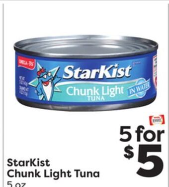 Weis Markets Starkist chunk light tuna offer