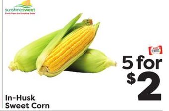 Weis Markets In-husk sweet corn offer