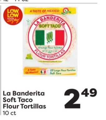 Weis Markets La banderita soft taco flour tortillas offer