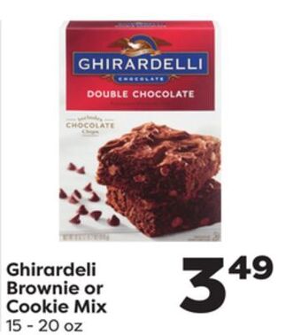 Weis Markets Ghirardeli brownie or cookie mix offer