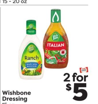 Weis Markets Wishbone dressing offer