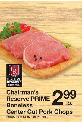 The Fresh Grocer Boneless center cut pork chops offer