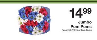 The Fresh Grocer Jumbo pom poms offer