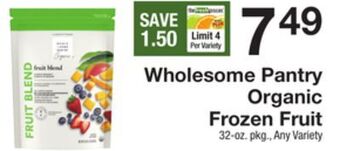 The Fresh Grocer Organic frozen fruit offer
