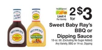 The Fresh Grocer Bbq or dipping sauce offer