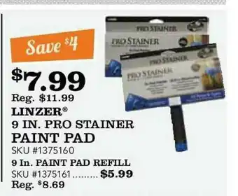 McLendon Linzer® 9 In. Pro Stainer Paint Pad offer