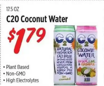 Rouses C2O Coconut Water offer