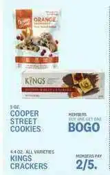 Kings Food Markets Cooper Street Cookies Or Kings Crackers offer