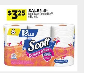 Dollar General Scott® bath tissue comfort offer