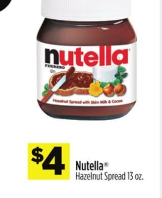 Dollar General Nutella® hazelnut spread offer