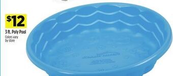 Dollar General 3 ft. poly pool offer