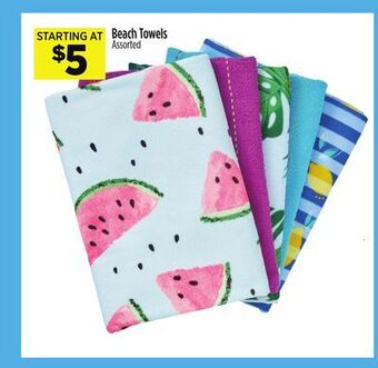 Dollar General Beach towels offer