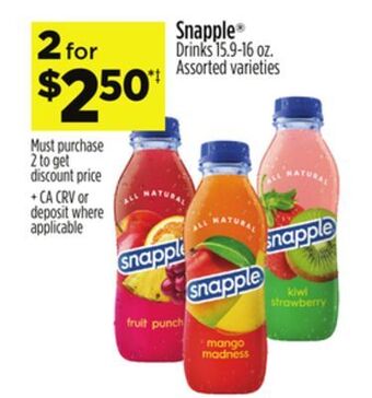 Dollar General Snapple® offer