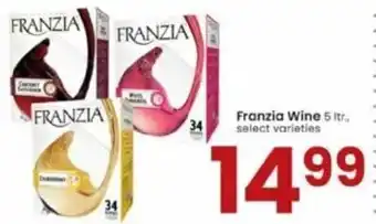 Albertsons Franzia Wine 5 Ltr. offer