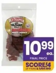 Albertsons Old Trapper Beef Jerky 4 oz offer