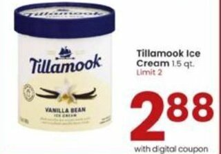 Albertsons Tillamook Ice Cream offer