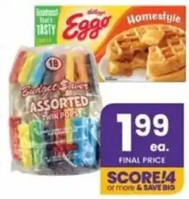 Albertsons Budget Saver Twin Pops , Eggo offer