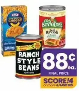 Albertsons Ranch Style Beans, Boyardee, Macaroni & Cheese offer