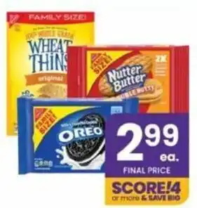 Albertsons Wheat Thins, Oreo, Nutter Butter offer