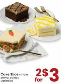 Albertsons Cake Slice offer
