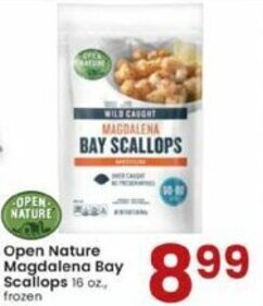 Albertsons Open Nature Magdalena Bay Scallops 16 oz offer