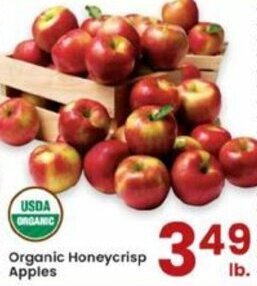 Albertsons Organic Honeycrisp Apples offer
