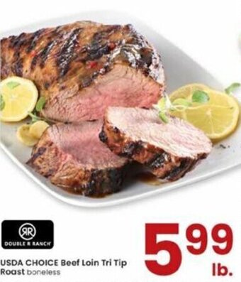 Albertsons USDA Choice Beef Loin Tri Tip Roast Boneless offer