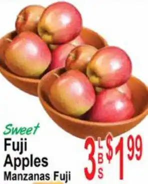 Fuji Apples Manzanas Fuji