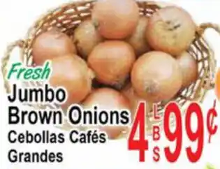 Tresierras Supermarkets Jumbo Brown Onions Cebollas Café Grandes offer