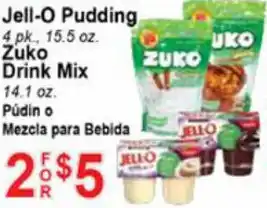 Jell-O Pudding, Zuko Drink Mix